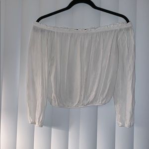 White off the shoulders shirt